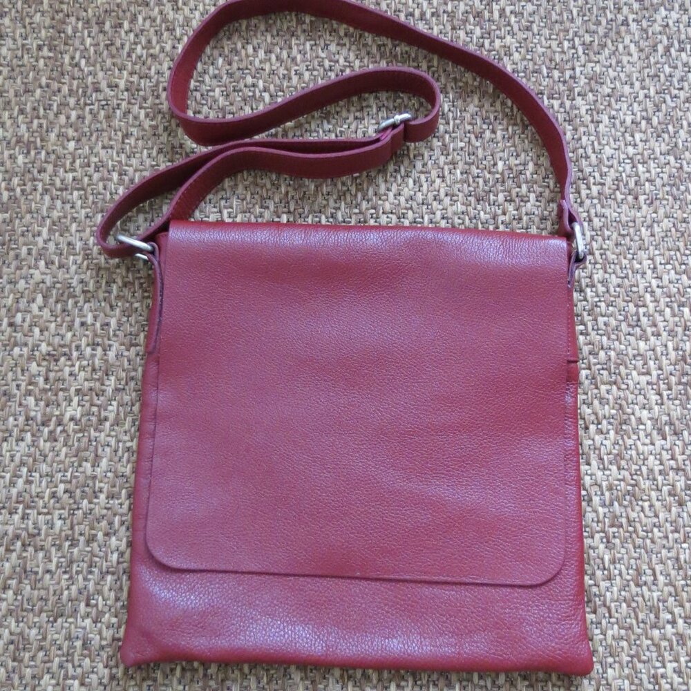Leather Crossbody Made in ITALY Purse Bag pocketbook